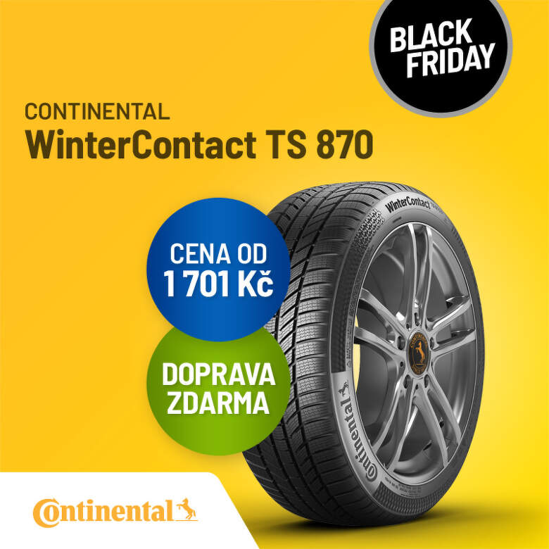 Sleva až 20 % na Continental WinterContact TS 870 s Black Friday