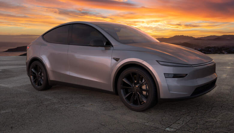 Tesla Model Y po facelifte Juniper, ktorý prebehol v roku 2025.