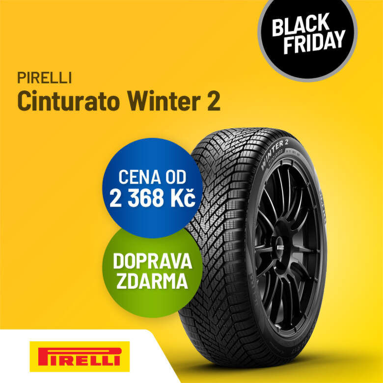 Sleva až 20 % na Pirelli Cinturato Winter 2 s Black Friday