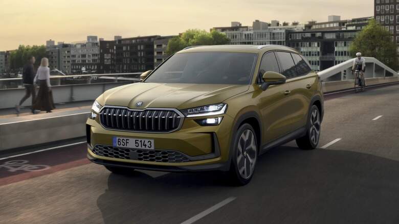 A Bronx Gold metálfényezés elválaszthatatlanul hozzátartozik a Škoda Kodiaqhoz. Forrás: skoda-auto.cz